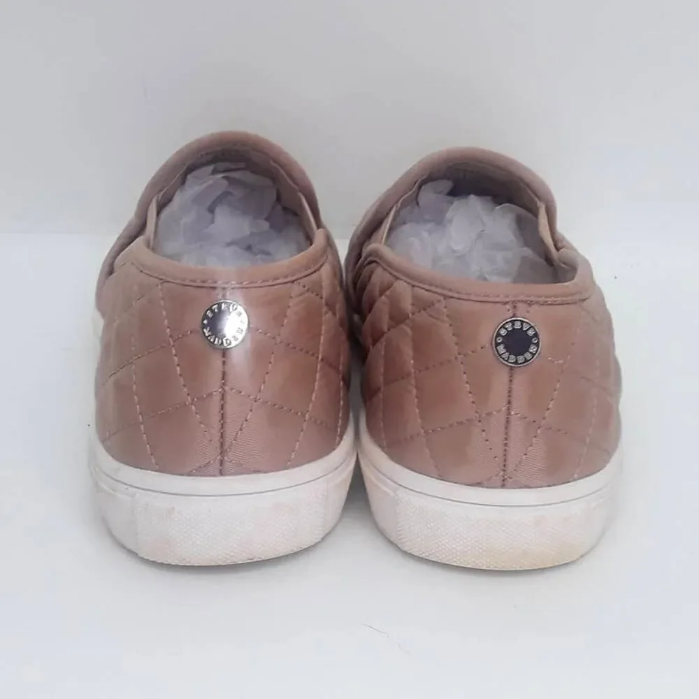 Steve Madden Blush Pink Quilted Women's Pre-owned Designer Sneakers - sz. 9M